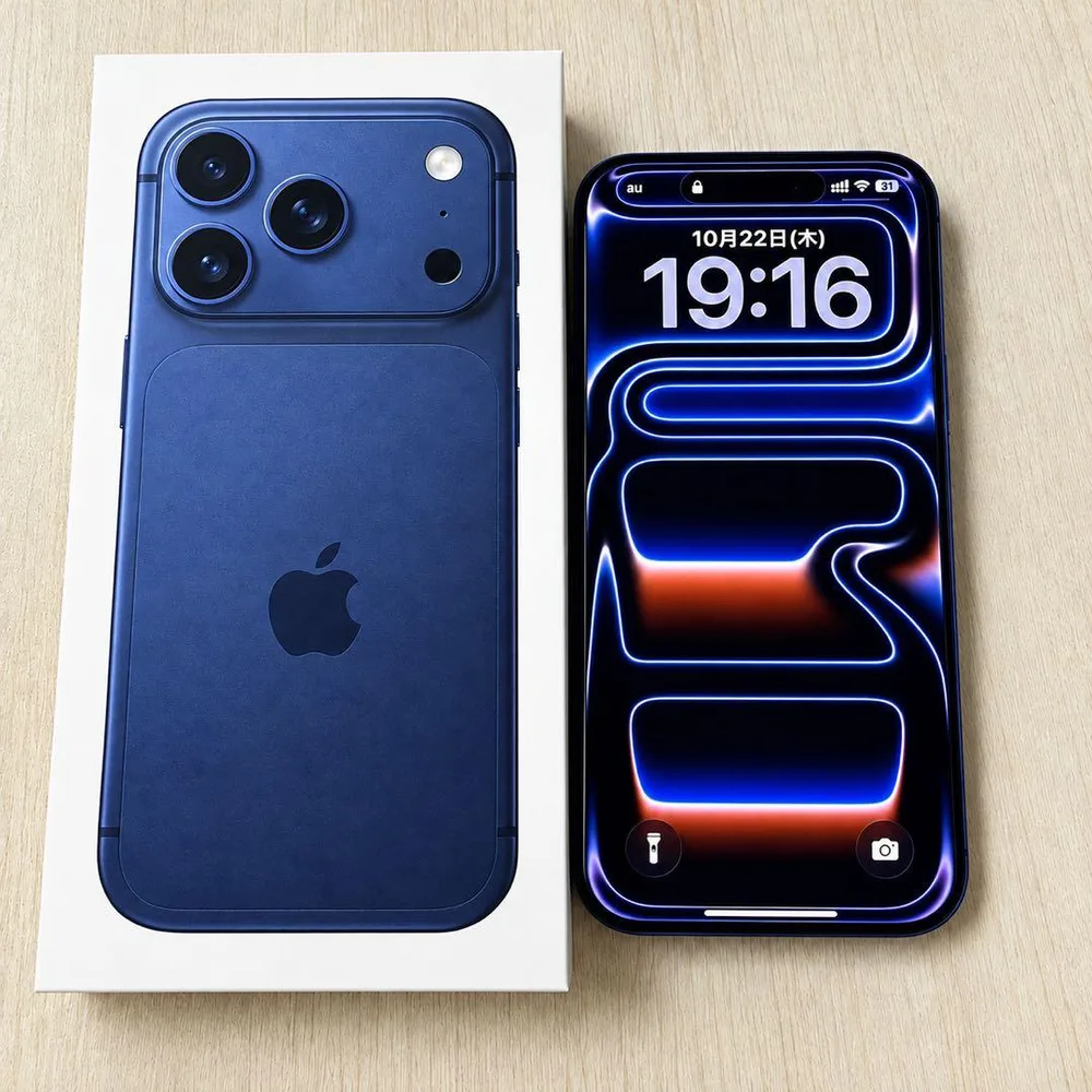 【美品】Apple iPhone 17 Pro 本体256GBディープブルー