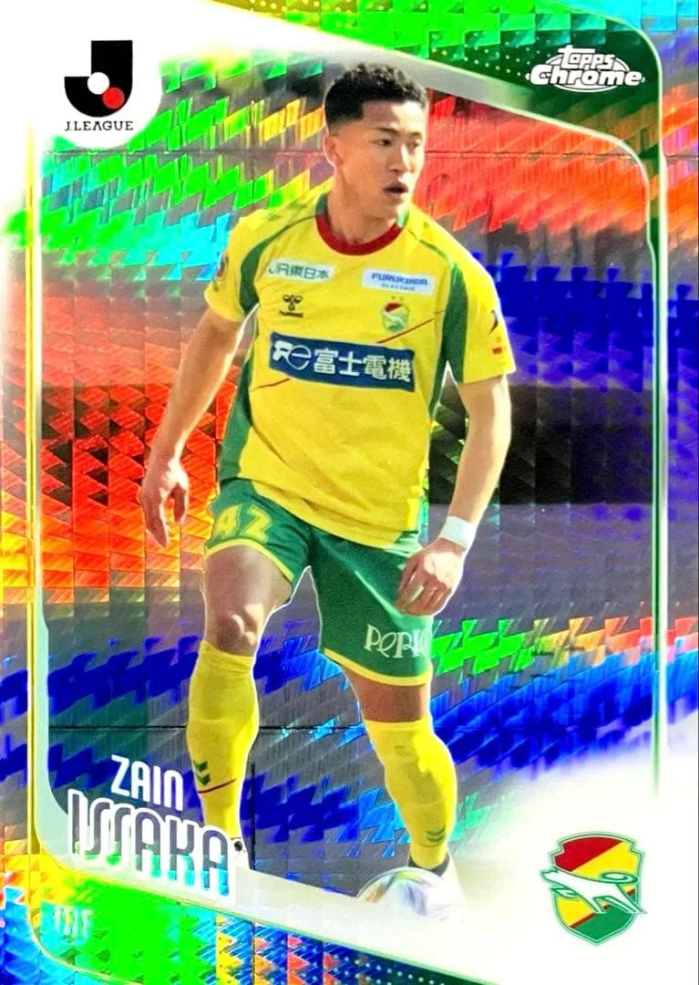 イサカ・ゼイン ジェフ千葉 プリズムパラレル Topps Chrome Jリーグ