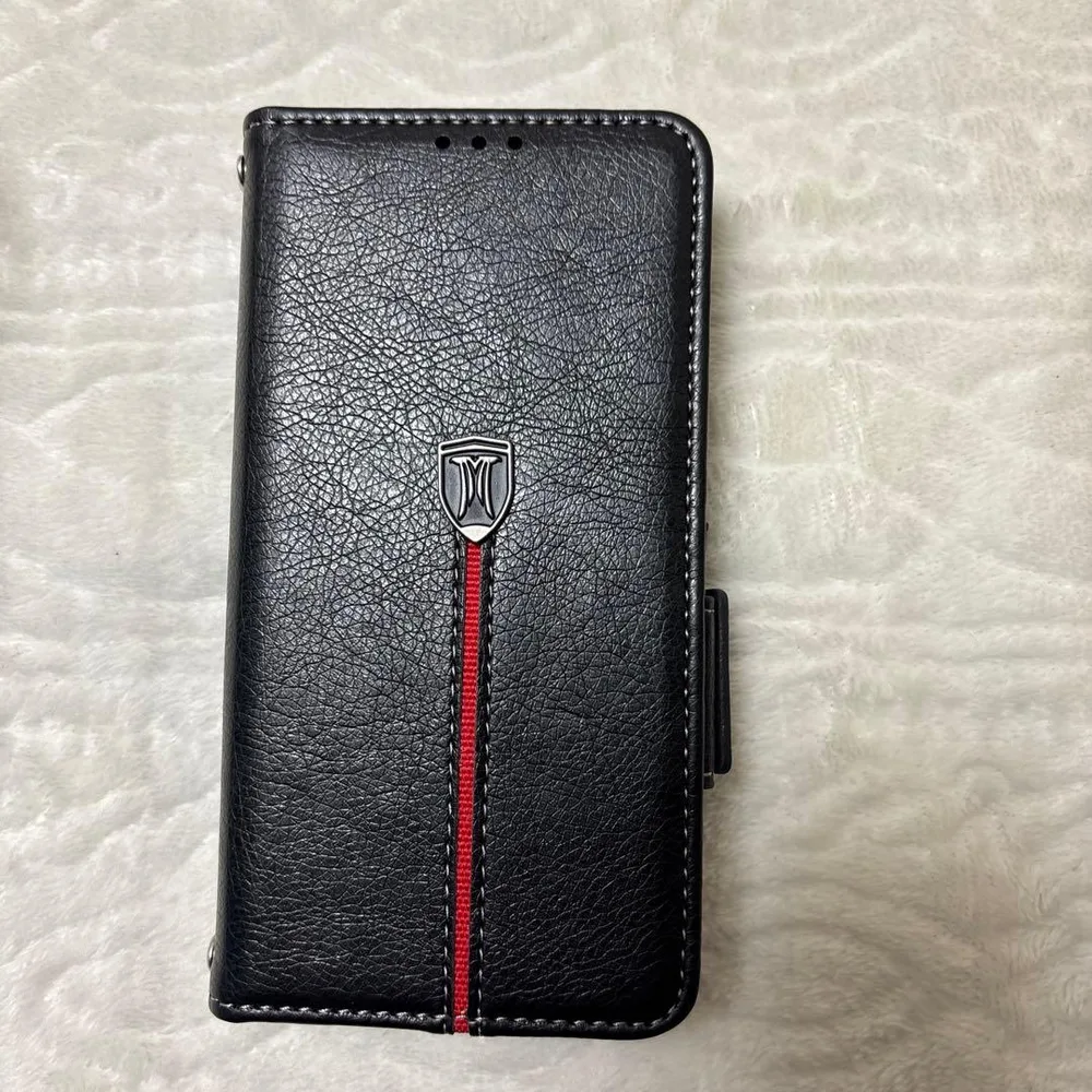 Xperia Ace IIIケース 手帳型横置きスタンド機能 ブラック