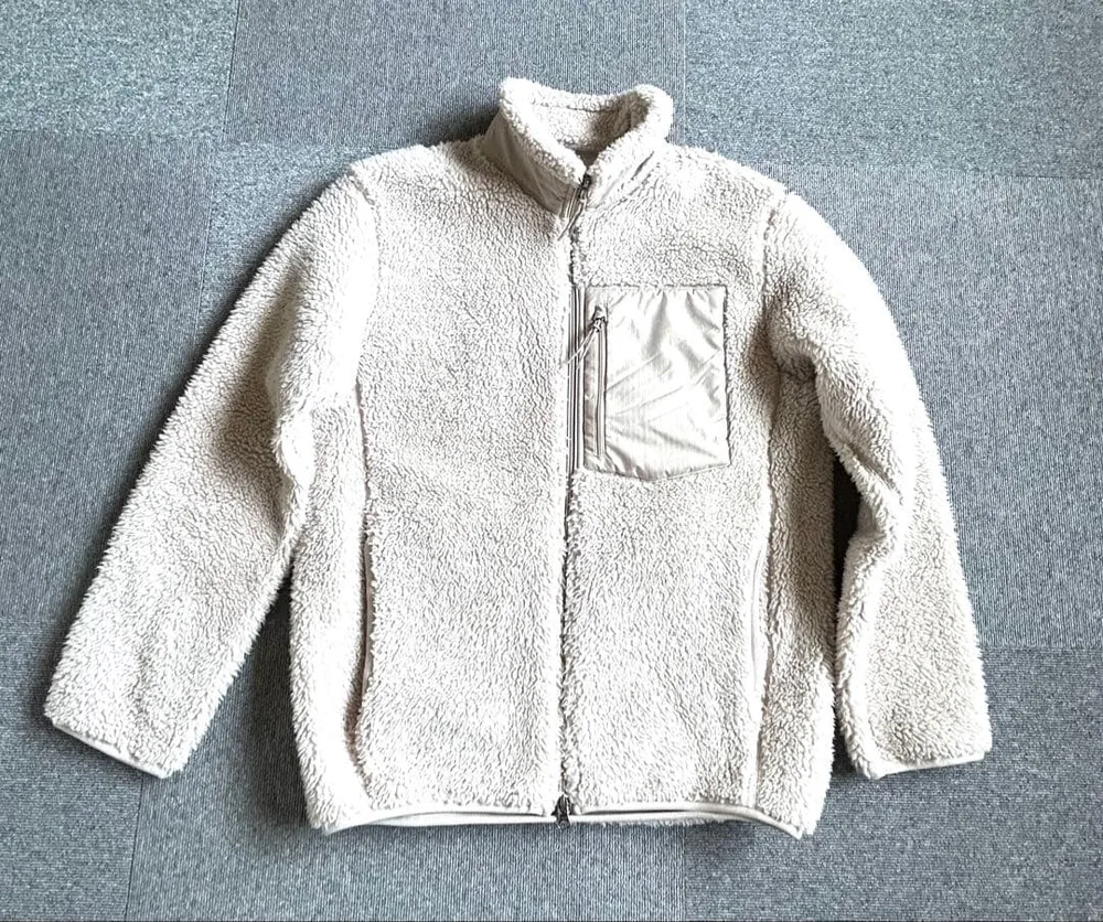UNIQLO フリースジャケット ボア ベージュ S