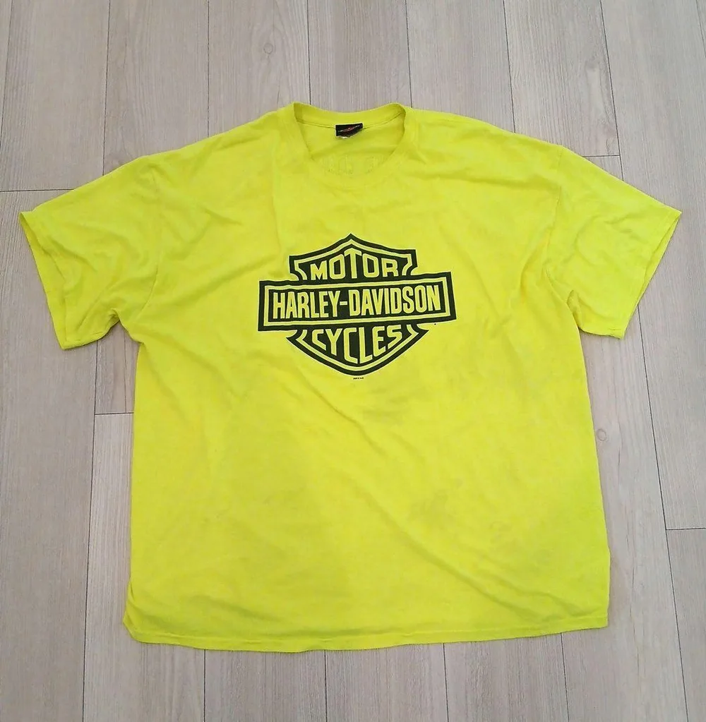 HARLEY-DAVIDSON Tシャツ イエロー 2XL