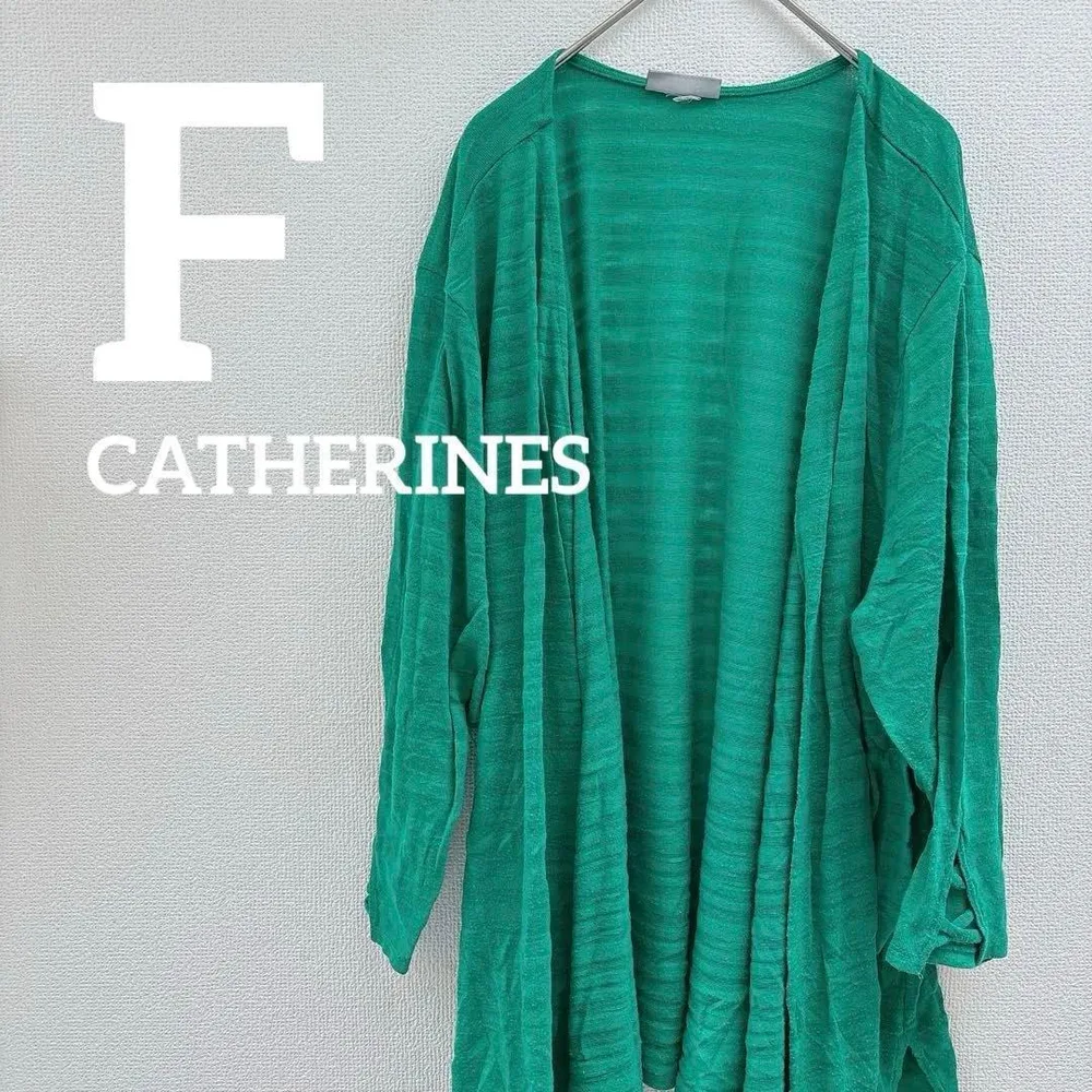 ⭐️CATHERINES 【F】 薄手 カーディガン 長袖 袖 透け感