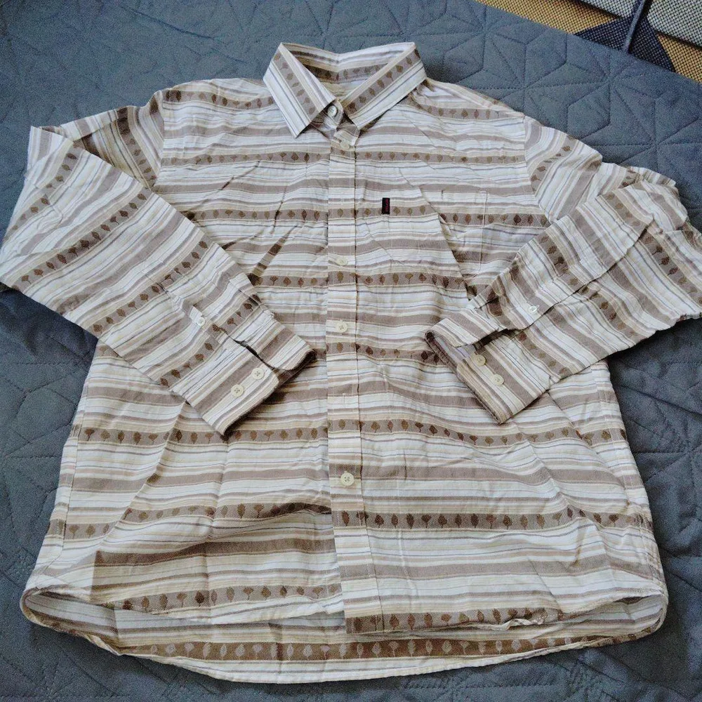 メンズ長袖シャツ 柄 Lサイズ