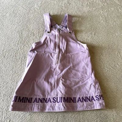 ANNA SUI mini キッズ ジャンパースカート ラベンダー