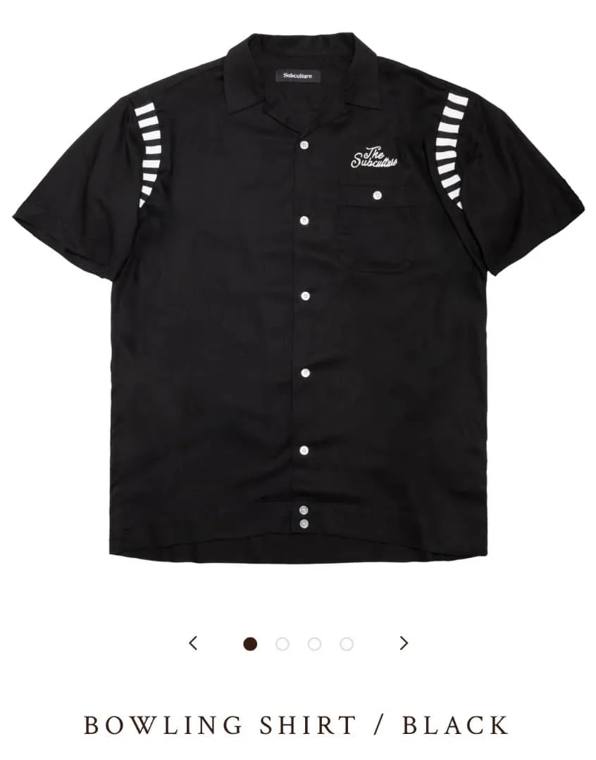 Subculture BOWLING SHIRT / BLACK サブカルチャー