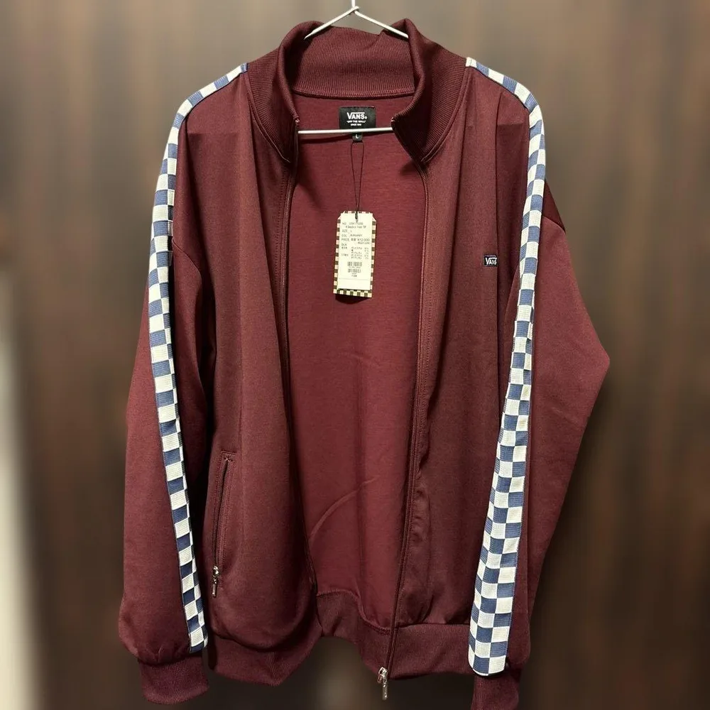 VANS M Deepdale Track TOバーガンディ L定価12000円