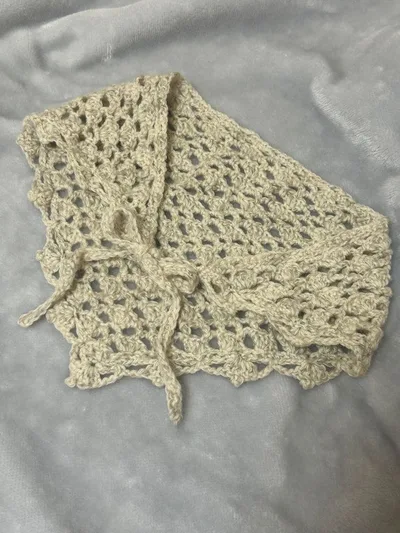 ハンドメイド かぎ針編み ヘッドドレス