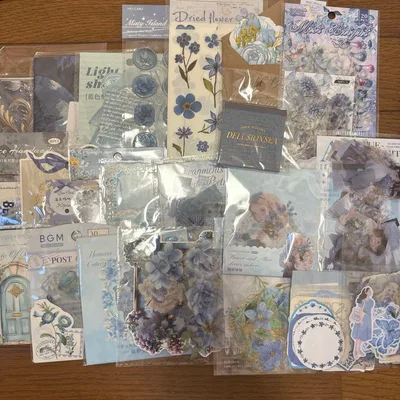コラージュ素材 おすそ分け 新中古 まとめ売り BLUE SET♡