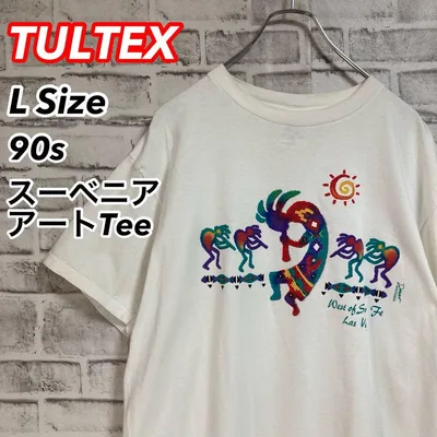 激レアアートTee★TULTEX 90s USA製 サンタフェ ラスベガス