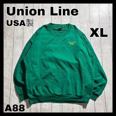 USA製 Union Line スウェット AFSCME PEOPLE 緑 XL