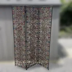 大幅値下げ!★H172×W120cm★アンティーク調★ビーズ パーテーション