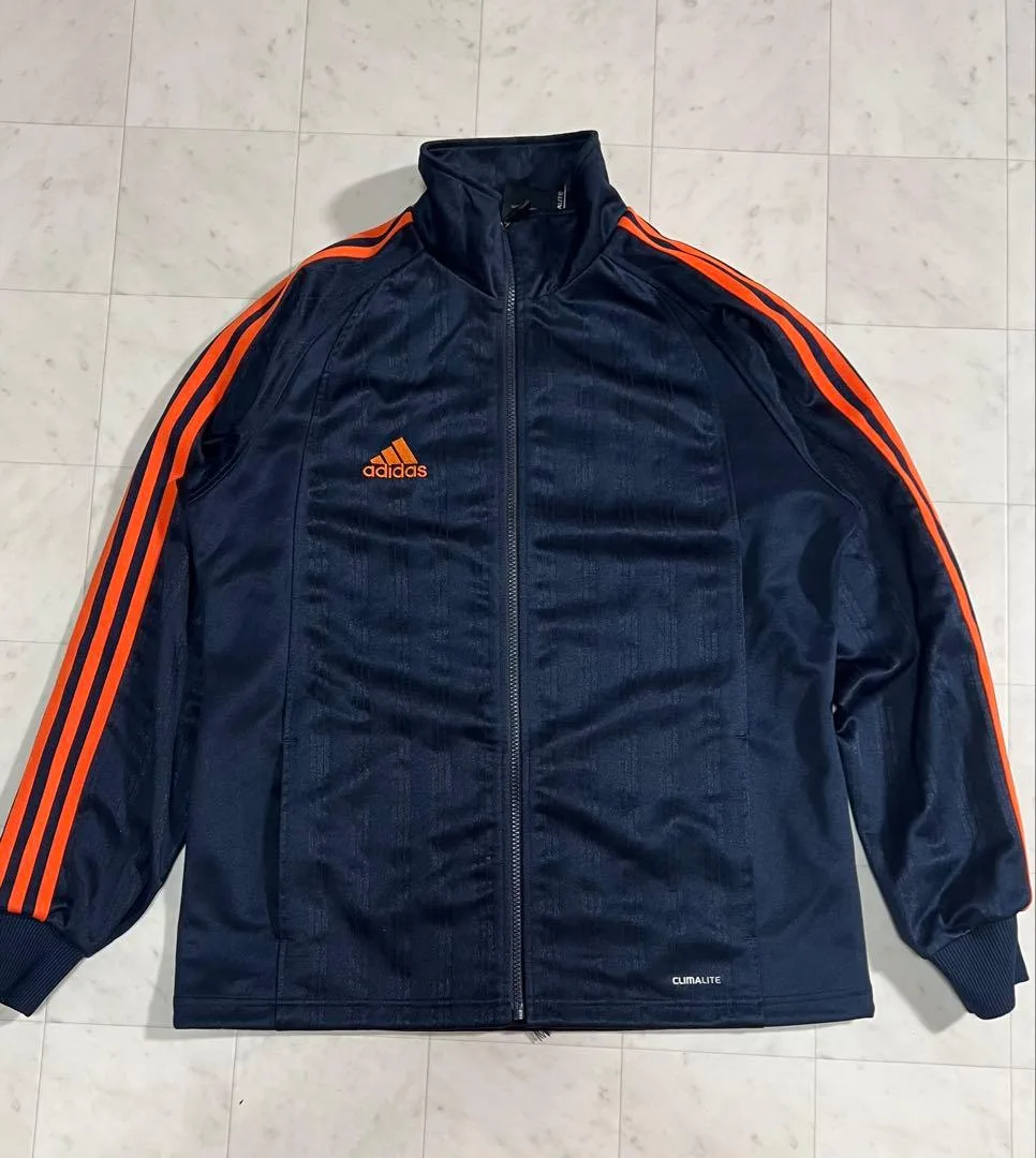 adidas アディダス ロゴ刺繍 ジャージ トラック ジャケット