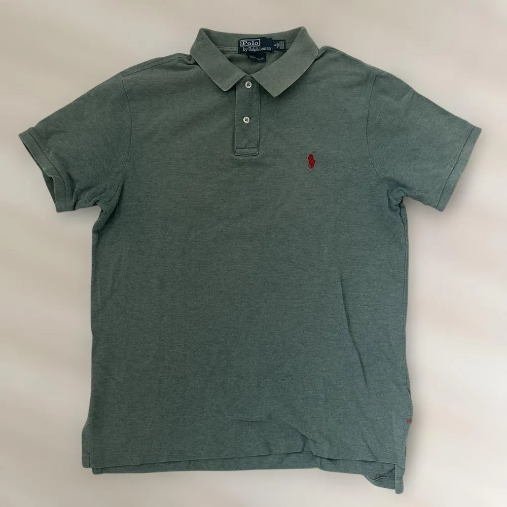 POLO RALPH LAUREN ポロシャツ グリーンL 刺繍ロゴ