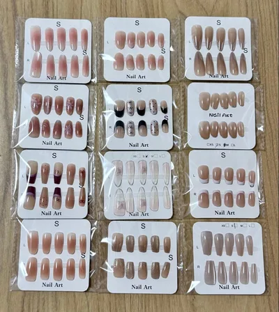 【T46】現品 ネイルチップ まとめ売り 12点 Sサイズ