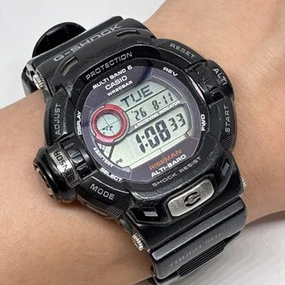 美品 稼働 Casio G-Shock Riseman メンズ 腕時計 ソーラー