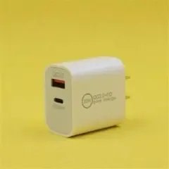 高速充電器 USB+Type-C ACアダプタータイプC 2ポート