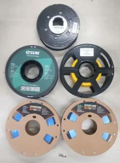 3Dプリンター用フィラメント 中古5本セット XYZ、eSUN、OVERTURE