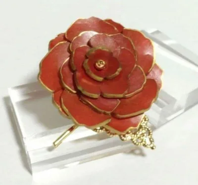 イベント品 アンティーク風 ローズのポニーフック★