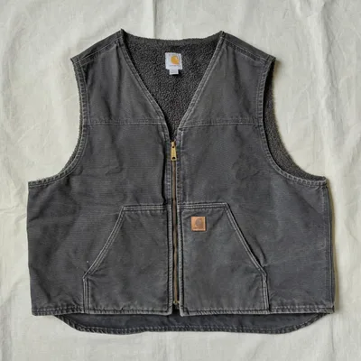 カーハート ダック ボア ベスト ブラック 黒 V26 BLK 2XL