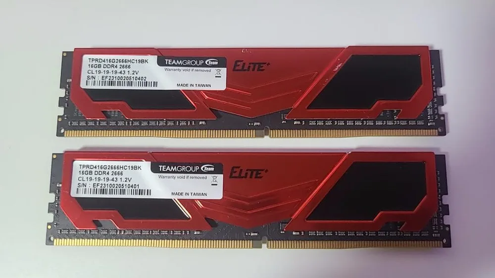 TEAMGROUP DDR4 2666 16GB 2枚 合計32GB PCメモリ