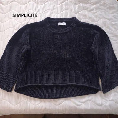 シンプリシテェ SIMPLICITÉ 長袖ニット セーター ネイビー