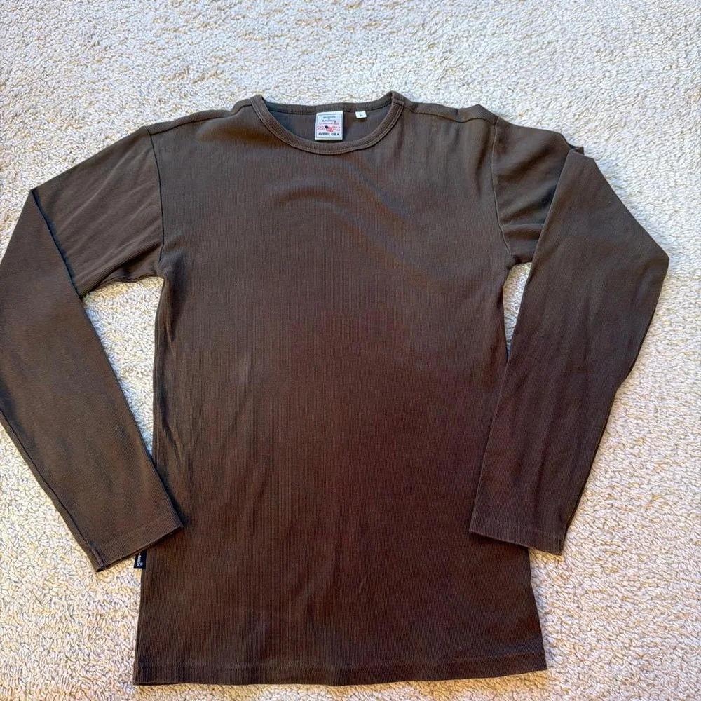 AVIREX Tシャツ 長袖 Mサイズ カーキ