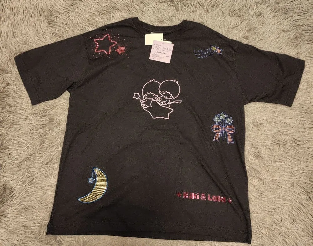 新品 リトルツインスターズ Tシャツ キキララ ブラック M