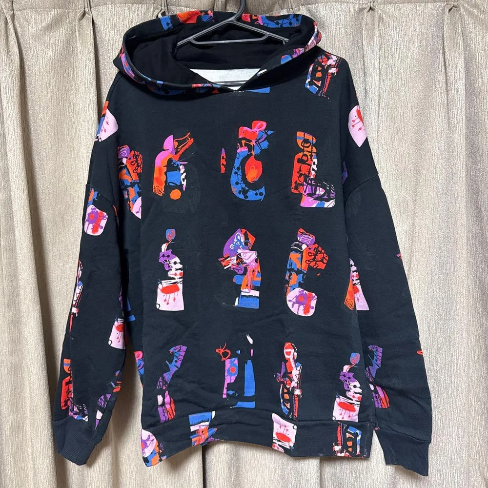 Desigual 総柄 プルオーバー パーカー