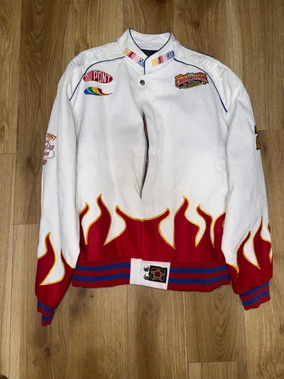 希少 JH Design NASCAR 24 レーシングジャケット L 炎柄