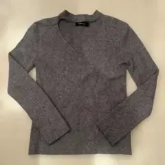美品✨ENVYM ニット トップス 長袖 グレー レディース