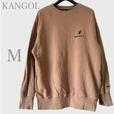 カンゴール 長袖トレーナー スウェット ブラウン M カジュアル ワンポイント