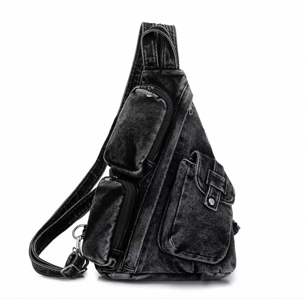 y2k faded leather shoulder bag back