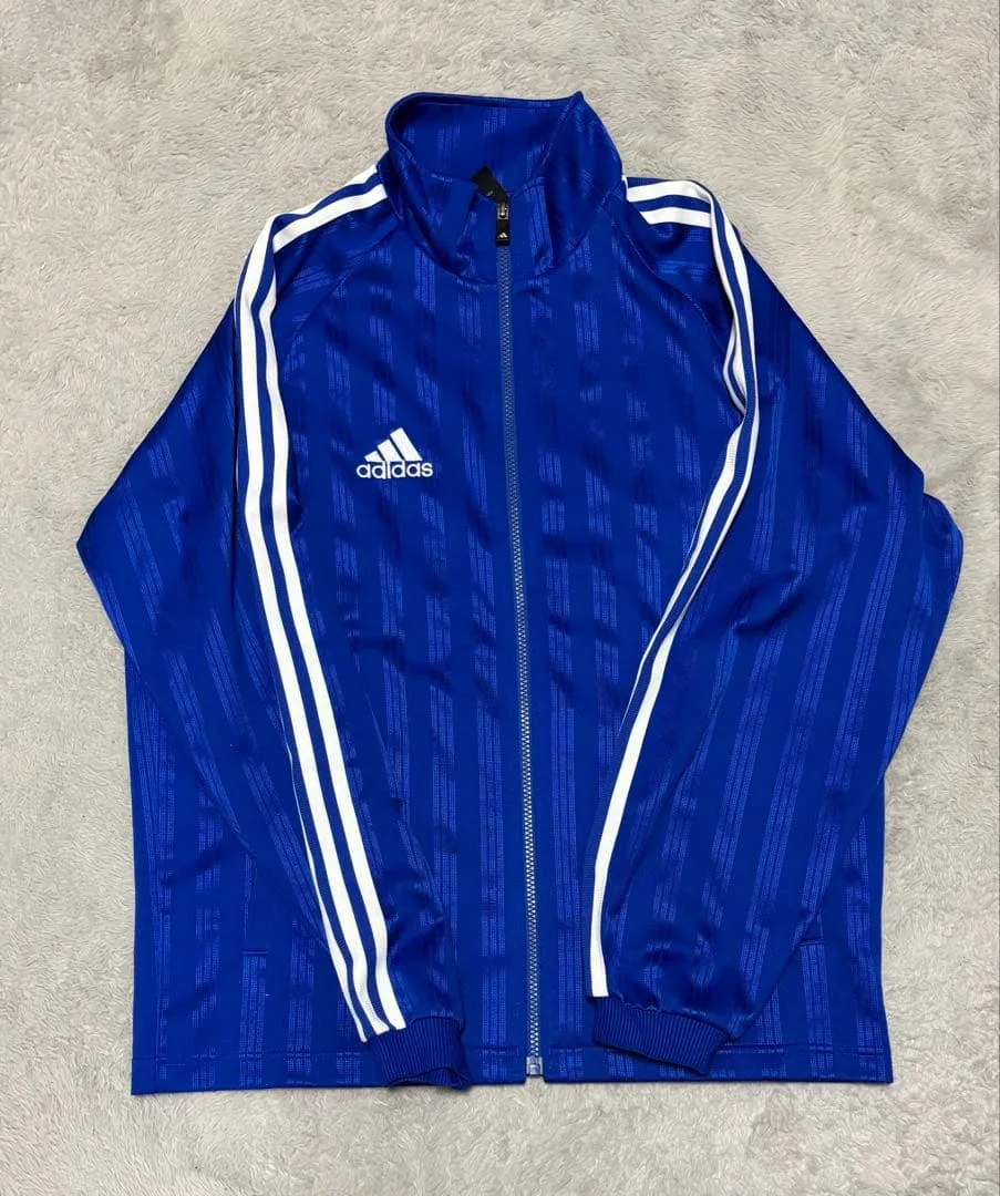 adidas トラックジャケット ブルー