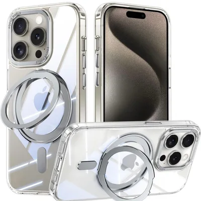 iPhone11Pro ケース 360°回転スタンド Uovon ワイヤレス充電