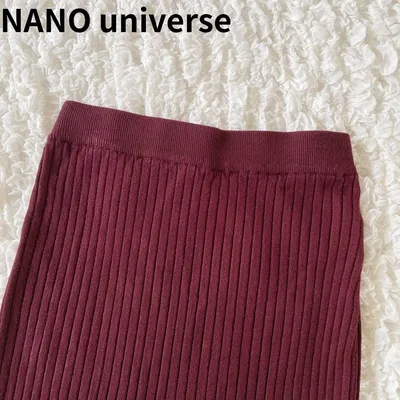 ナノユニバース nano universe スカート リブ ニットスカート 36