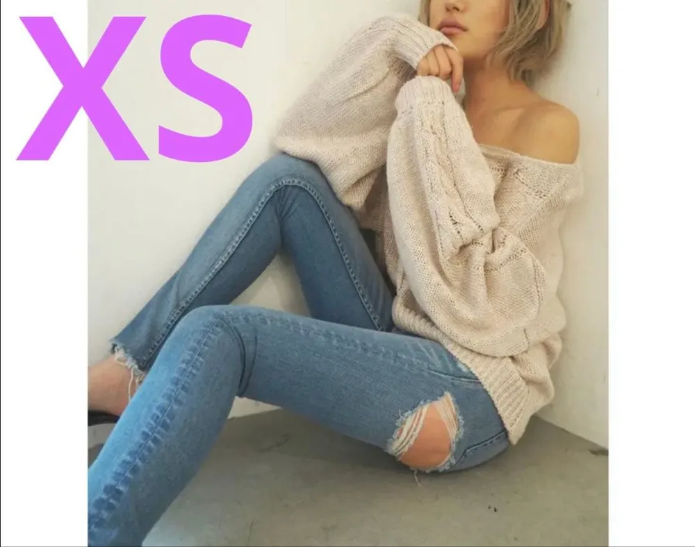 GYDA スキニーデニムパンツ クラッシュ加工
