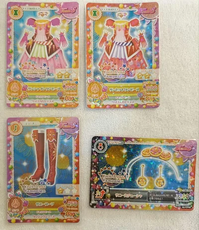アイカツ! ソレイユSoleil サンシャイン、サンセットワンピース 4枚セット