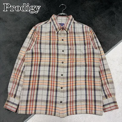 Prodigy 90s 00s ヘビーネルシャツ L チェック オールド 古着