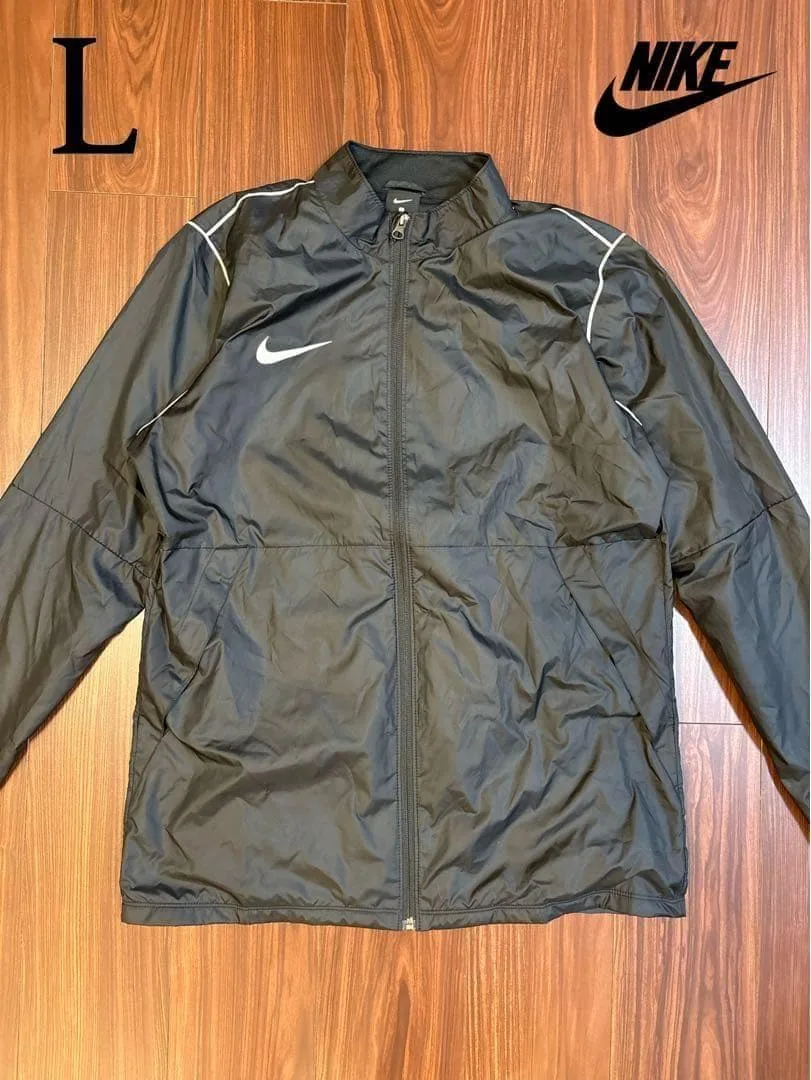 NIKE ナイキ ナイロンジャケット ブラック スウッシュ ウインドブレーカー
