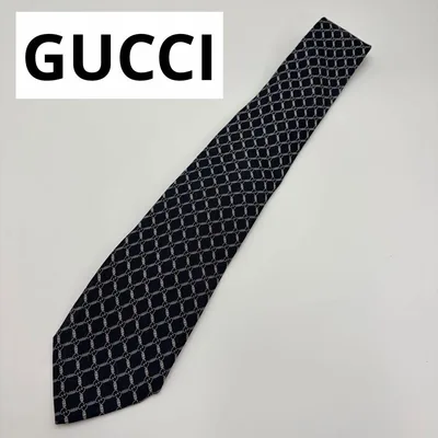 GUCCI グッチ ネクタイ ブラック系 GG柄