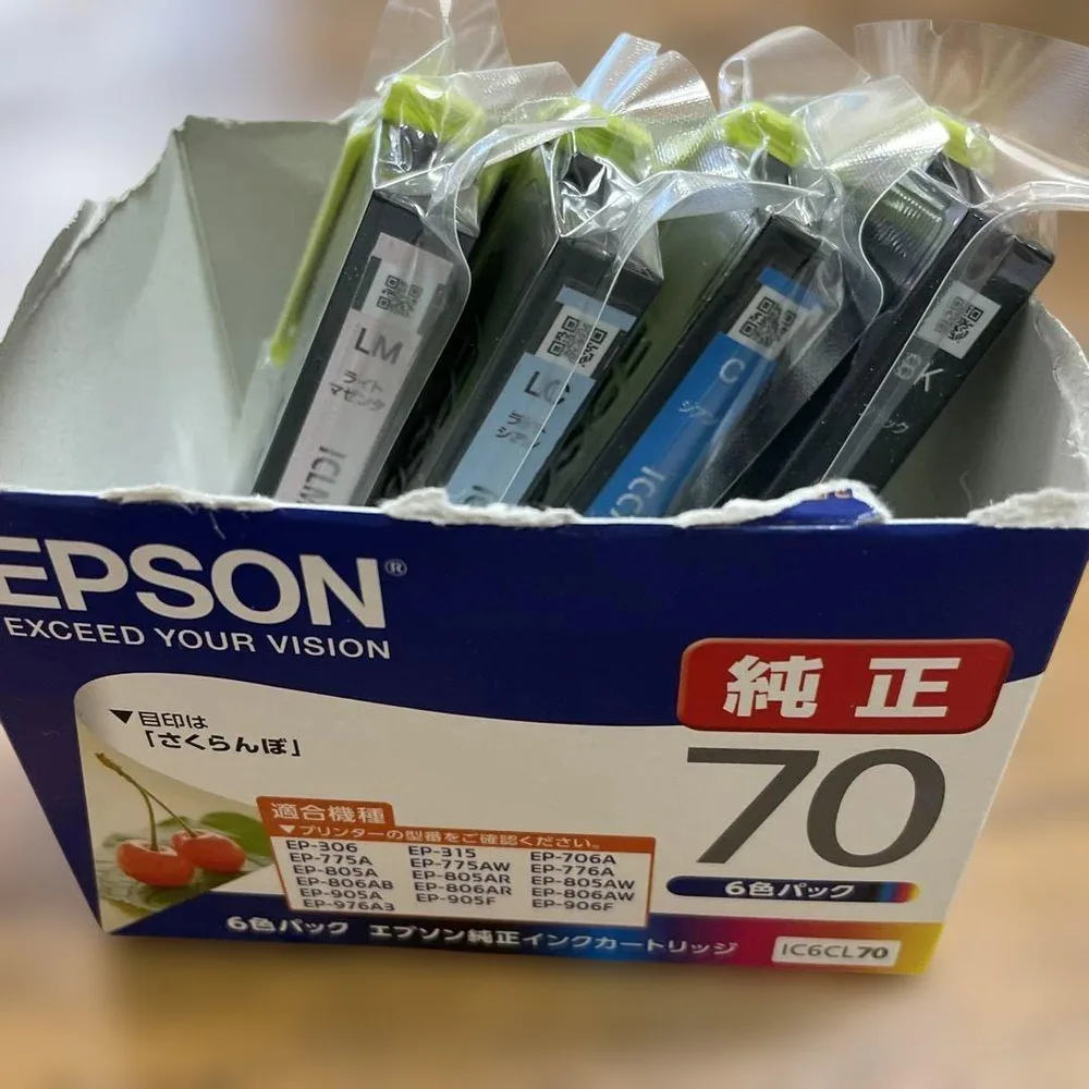 EPSON 純正インクカートリッジ IC6CL70さくらんぼ