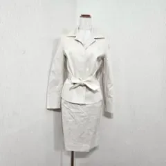 スカートスーツ(9)ベージュ ジャケット×スカート 上品 フォーマル