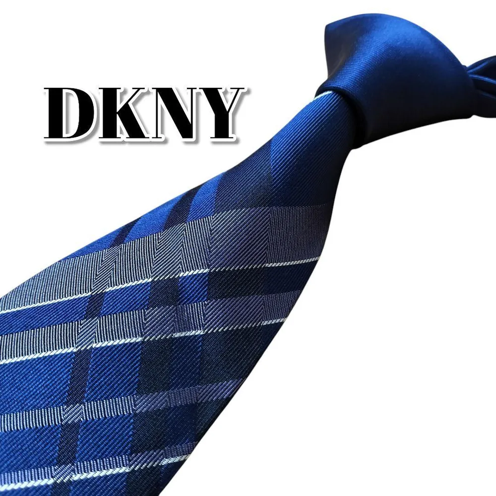 ★DKNY★ ダナキャランニューヨーク ブルー系 ストライプ 日本製