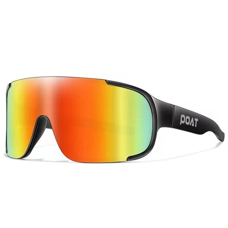 POAT スポーツサングラス UV400 ミラーレンズ