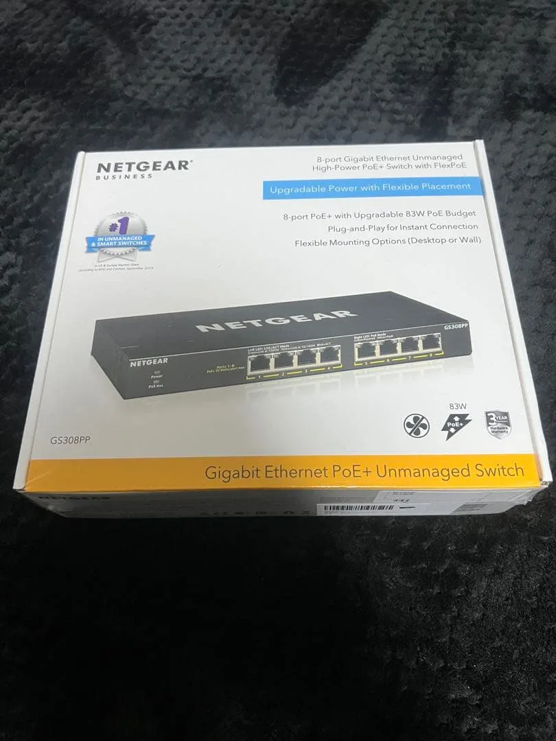 NETGEAR GS308PP 8ポート PoEスイッチ