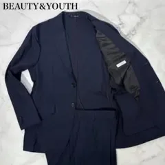 美品 BY 26SS カルゼジャージ コンフォート セットアップ M ネイビー