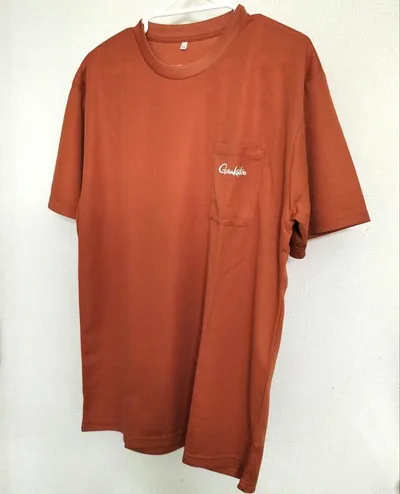 Gamakatsu Tシャツ ポケット付き オレンジ