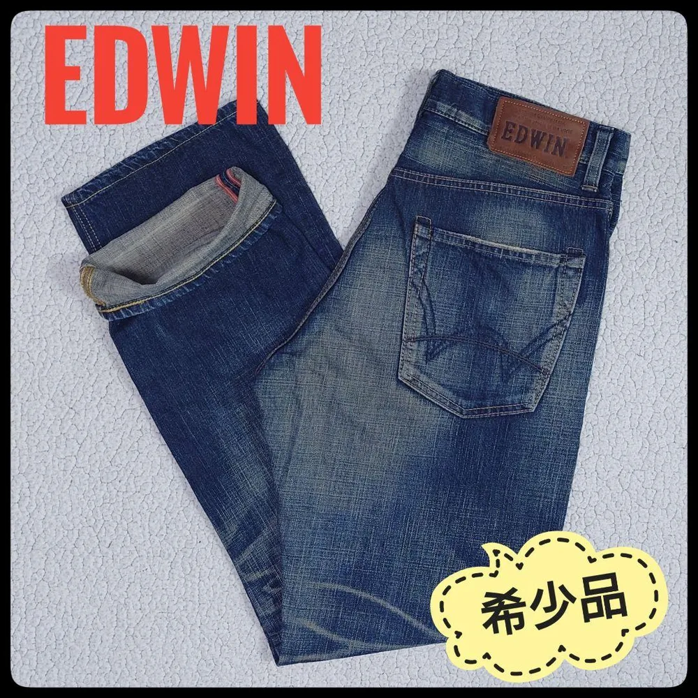【希少】 EDWIN 505V セルビッチデニム W32 new vintage