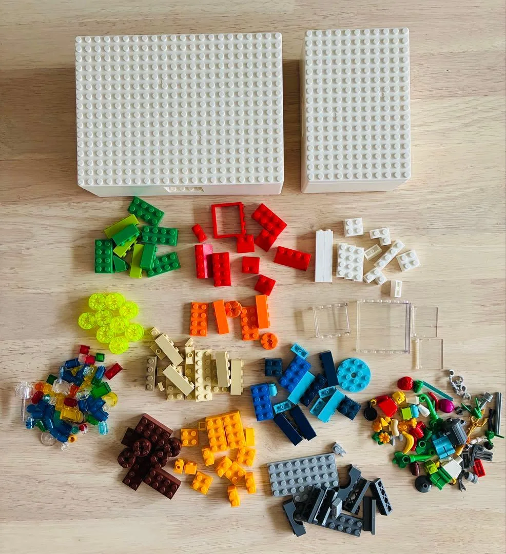 【LEGO】IKEA収納ボックス(BYGGLEK ビッグレク)2個・各種ブロック