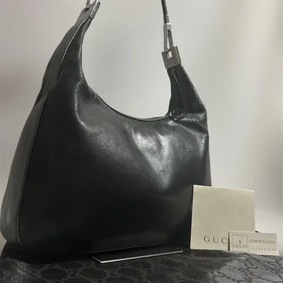 【美品】希少 オールレザー グッチ 本革 ワンショルダーバッグ 肩掛け